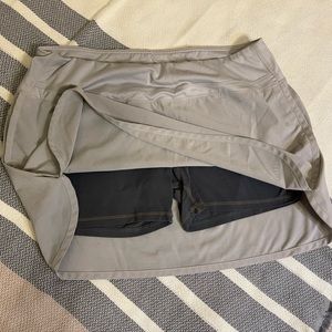 Free Fly Bamboo Lined Breeze Skort, size large, light gray